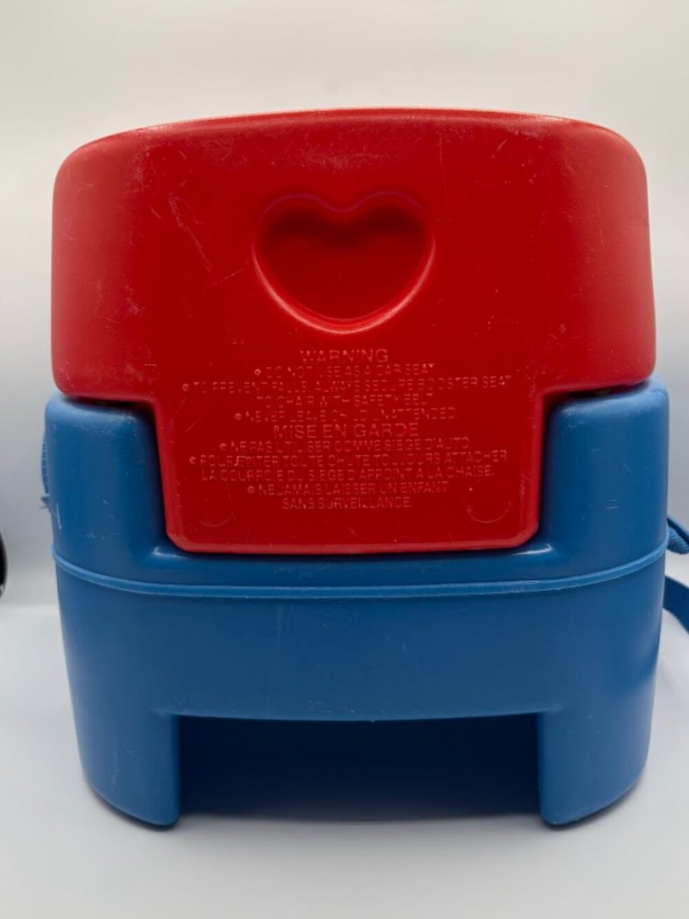 Fisher Price Grow with Me Booster Seat Chair Straps Red Blue Vintage 1990s - Picture 8 of 8